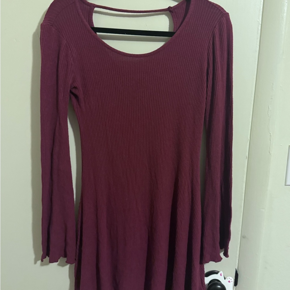 Abercrombie & Fitch Maroon Ribbed Top